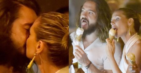 Zakochani Heidi Klum i Tom Kaulitz wymieniają pocałunki we włoskiej lodziarni (FOTO)