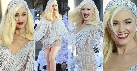 Szczęśliwa Gwen Stefani potrząsa frędzlami na scenie w Nowym Jorku (ZDJĘCIA)