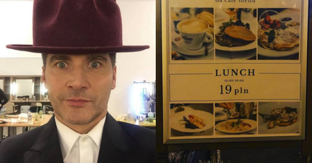 Tomasz Kammel oburzony promocją w gdańskiej restauracji. Internauci go wyśmiali... (FOTO)