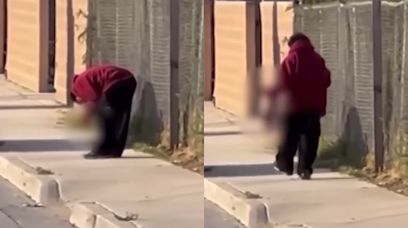 Zombie z Kalifornii. Mężczyzna gryzł odciętą ludzką nogę na ulicy