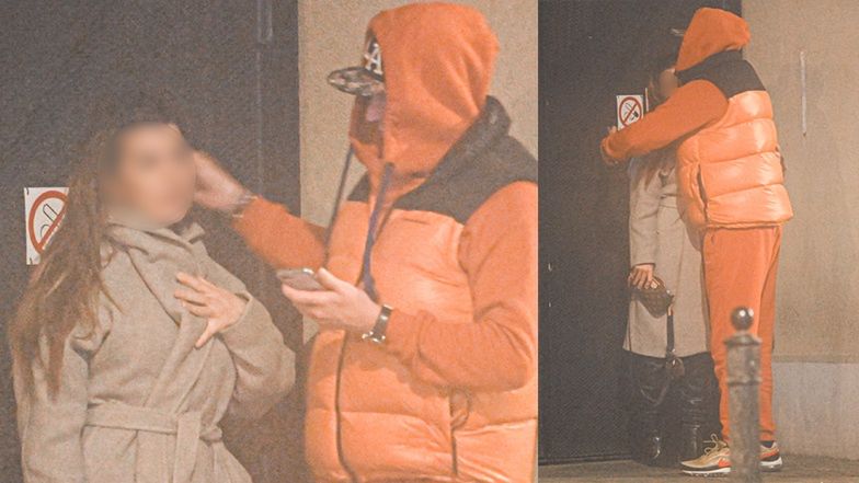 Robert Kochanek migdali się na ulicy z szatynką 