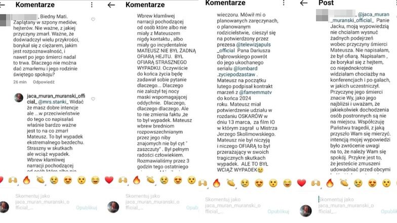 Mama Mateusza Murańskiego zabrała głos po śmierci syna