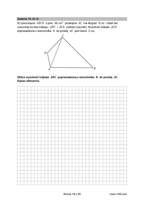 Egzamin ósmoklasisty 2023. Arkusze CKE z matematyki