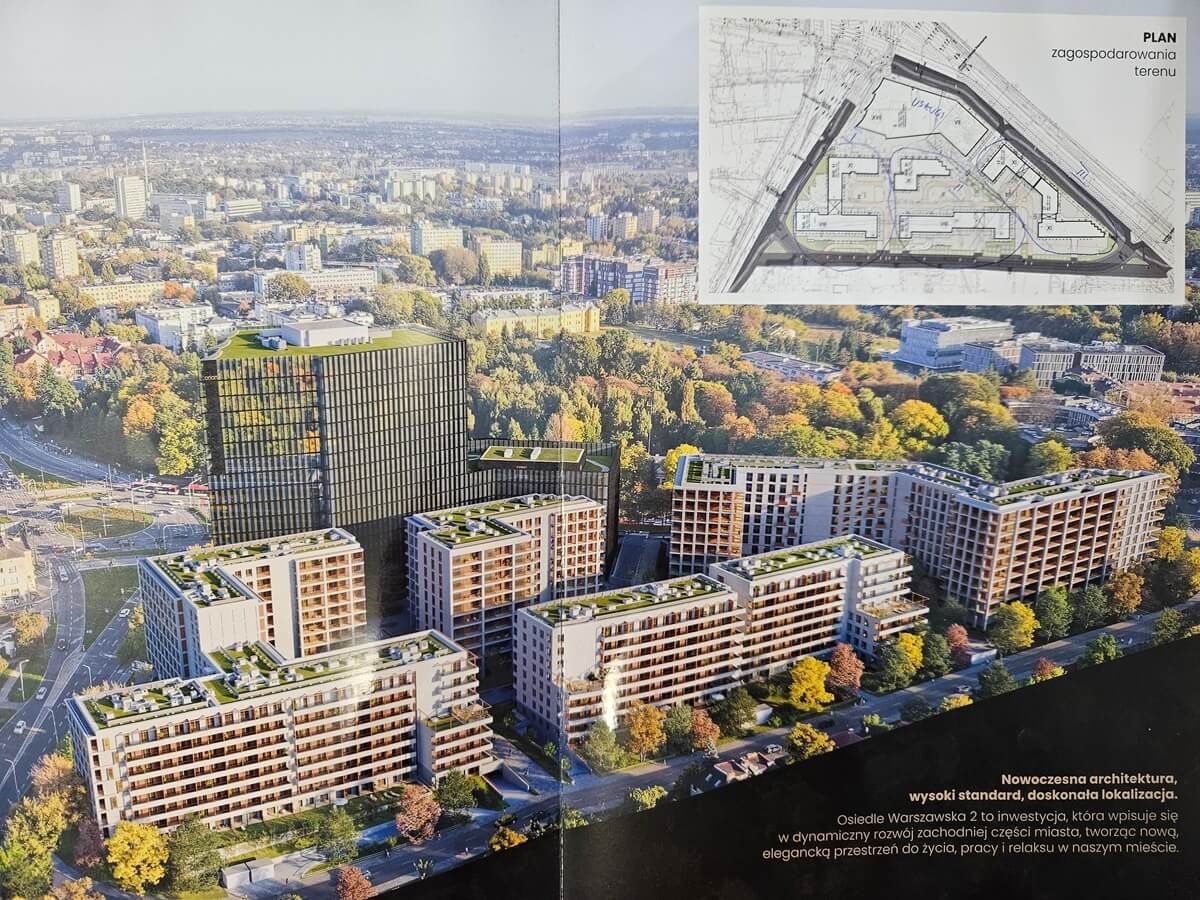 Wizualizacja Osiedla Warszawska 2 z broszury dewelopera