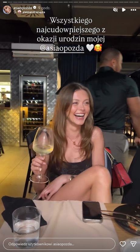 Joanna Opozda świętuje urodziny ze znajomymi