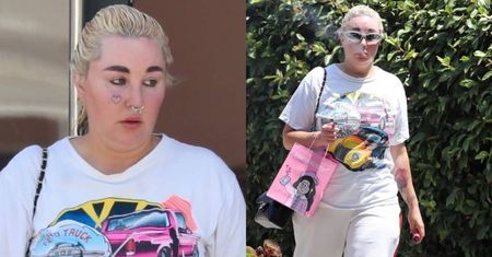 Kolorowa Amanda Bynes puszcza dymka, spacerując ulicami Los Angeles