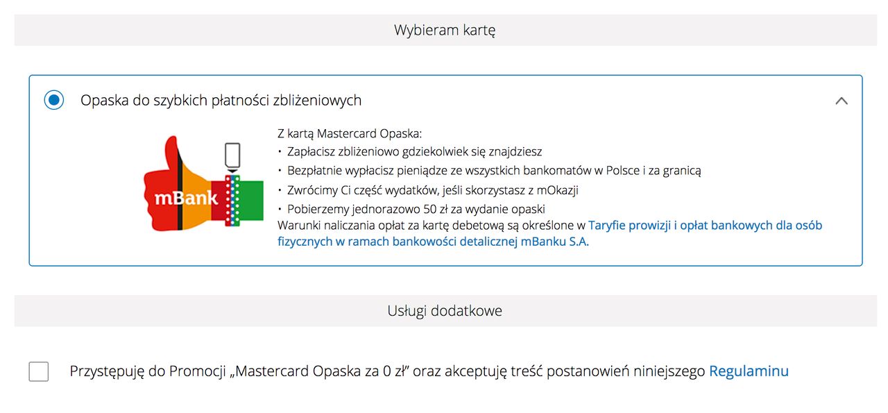 Po zakończeniu promocji opłata za wydanie opaski wynosić będzie 50 zł.