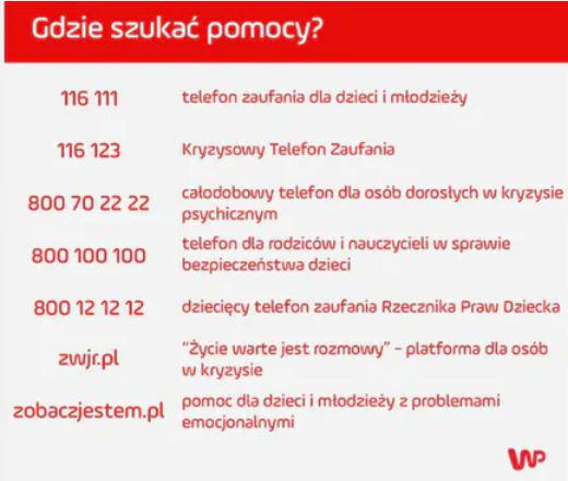 Gdzie szukać pomocy?