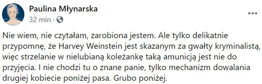 Paulina Młynarska broni Weroniki Rosati