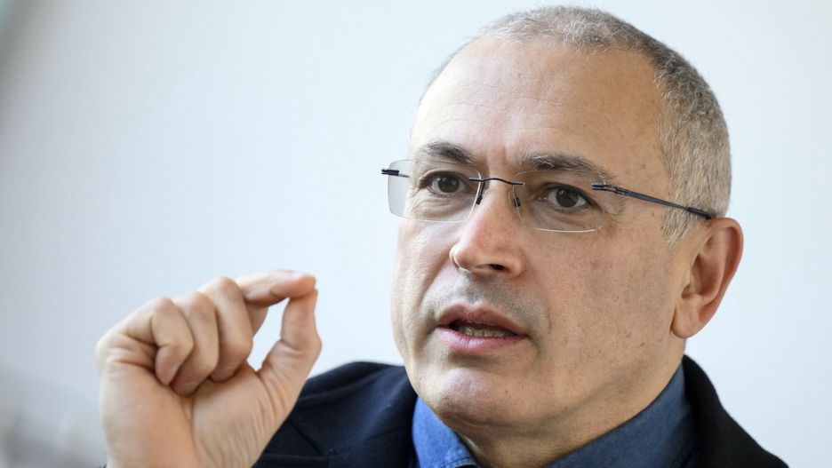 arch50Russian regime critic Mikhail Khodorkovsky speaks during a press briefing hosted by the Center for Liberal Modernity in Berlin, Germany, Wednesday, March 23. 2022 The former Russian oligarch and former head of the Yukos oil company lives abroad after serving a ten-year prison sentence as a critic of Russian President Putin. (Bernd von Jutrczenka/dpa via AP)DPA