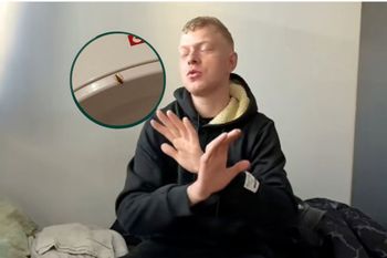 Ukrainiec zdegustowany. Zobaczył w hostelu pracowniczym. Biegał po bojlerze