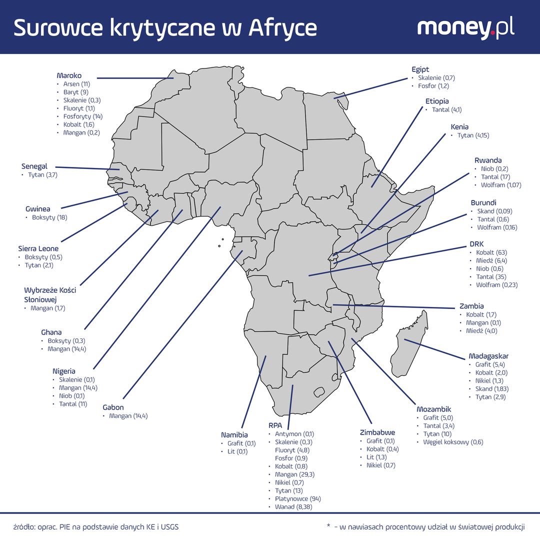 Afryka surowce krytyczne
