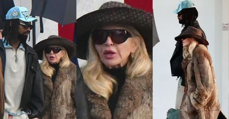 Madonna drepcze do weneckiego portu, wspierając się na ramieniu 38 lat młodszego partnera. Taki mężczyzna to skarb? (ZDJĘCIA)