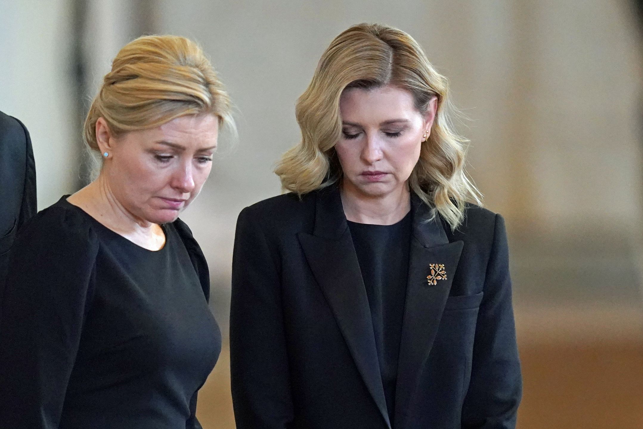 Olena Zelenska przyleciała na pogrzeb królowej Elżbiety