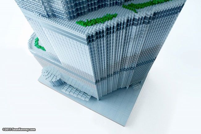 Imponująco szczegółowa replika Trump Tower Chicago zbudowana z klocków LEGO 2