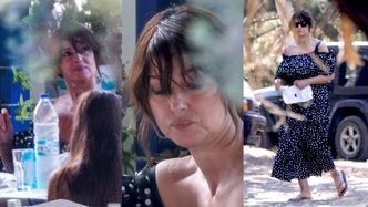 Naturalna Monica Bellucci zajada przysmaki podczas urlopu w Grecji (FOTO)