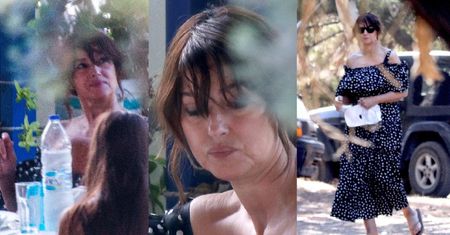Naturalna Monica Bellucci zajada przysmaki podczas urlopu w Grecji (FOTO)