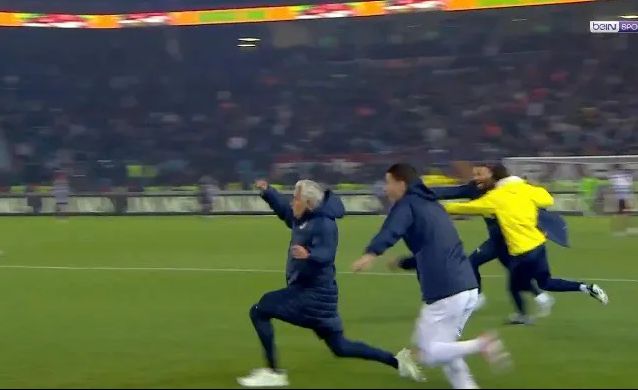 Crazy joy of Jose Mourinho