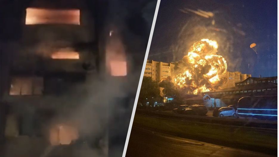 Samolot wojskowy wleciał w blok w Rosji