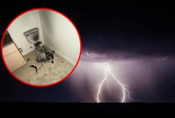 Piorun trafił w sedes. W łazience rozpętało się piekło