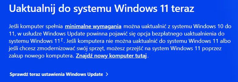 Windows 11 za darmo. Aktualizacja Windows 10