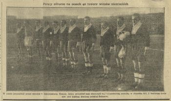 Wspólne toasty z Niemcami po meczu w 1933 roku