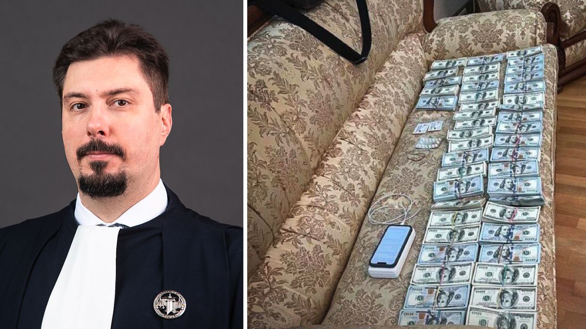 Wsewołod Kniaziew został zatrzymany. Na zdjęciu obok przejęte banknoty