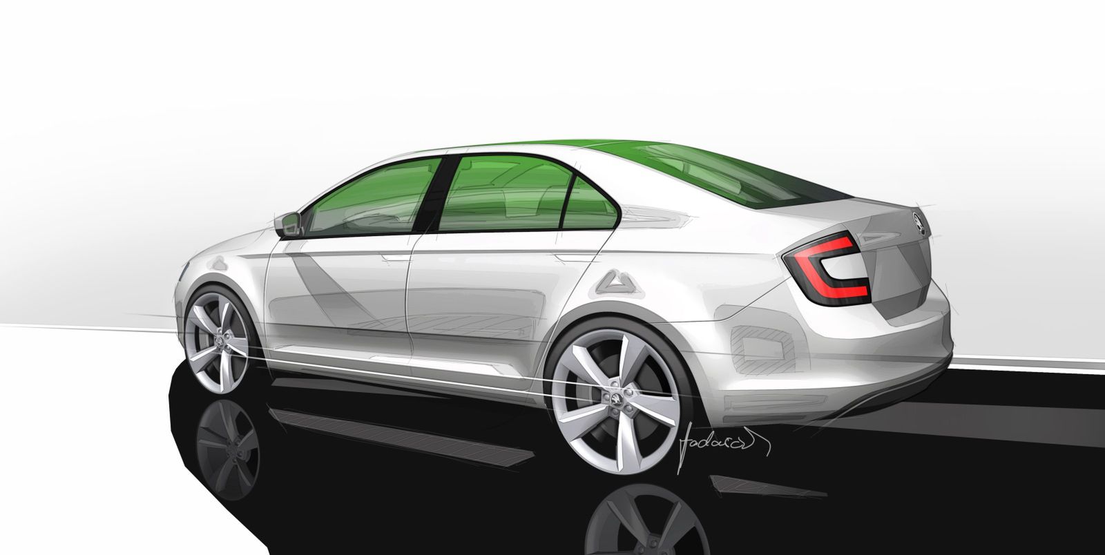 Skoda Rapid - szkic