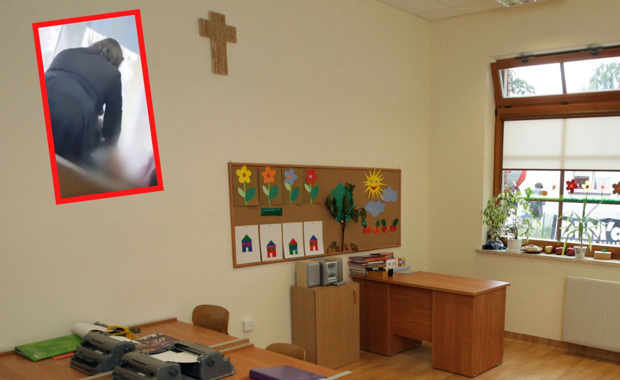 Dantejskie sceny na religii. To nie był jeden uczeń?