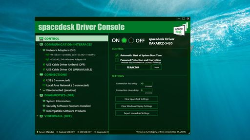 spacedesk Driver Console