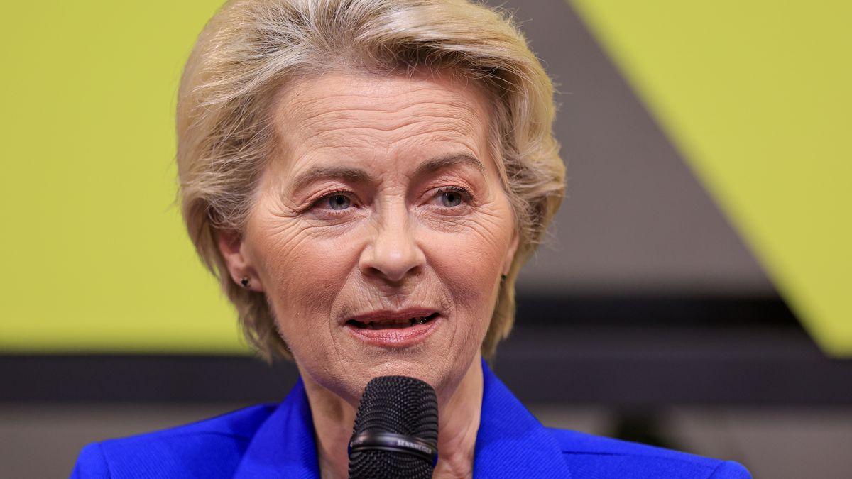RIO DE JANEIRO, BRAZIL - NOVEMBER 17: Ursula von der Leyen President of the European Commission, speaks during the Global Citizen Panels & Fireside Chats on November 17, 2024 in Rio de Janeiro, Brazil. (Photo by Buda Mendes/Getty Images for Global Citizen)