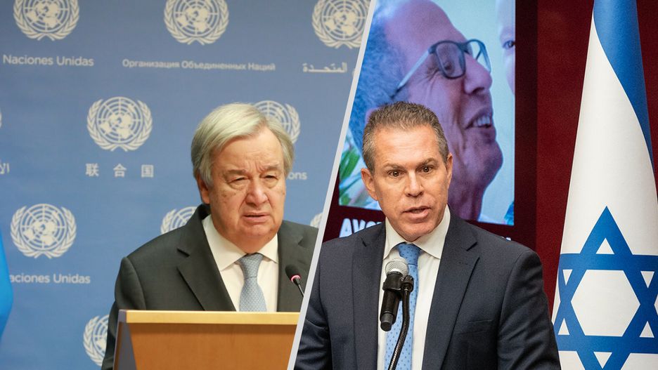 Antonio Guterres i Gilad Erdan