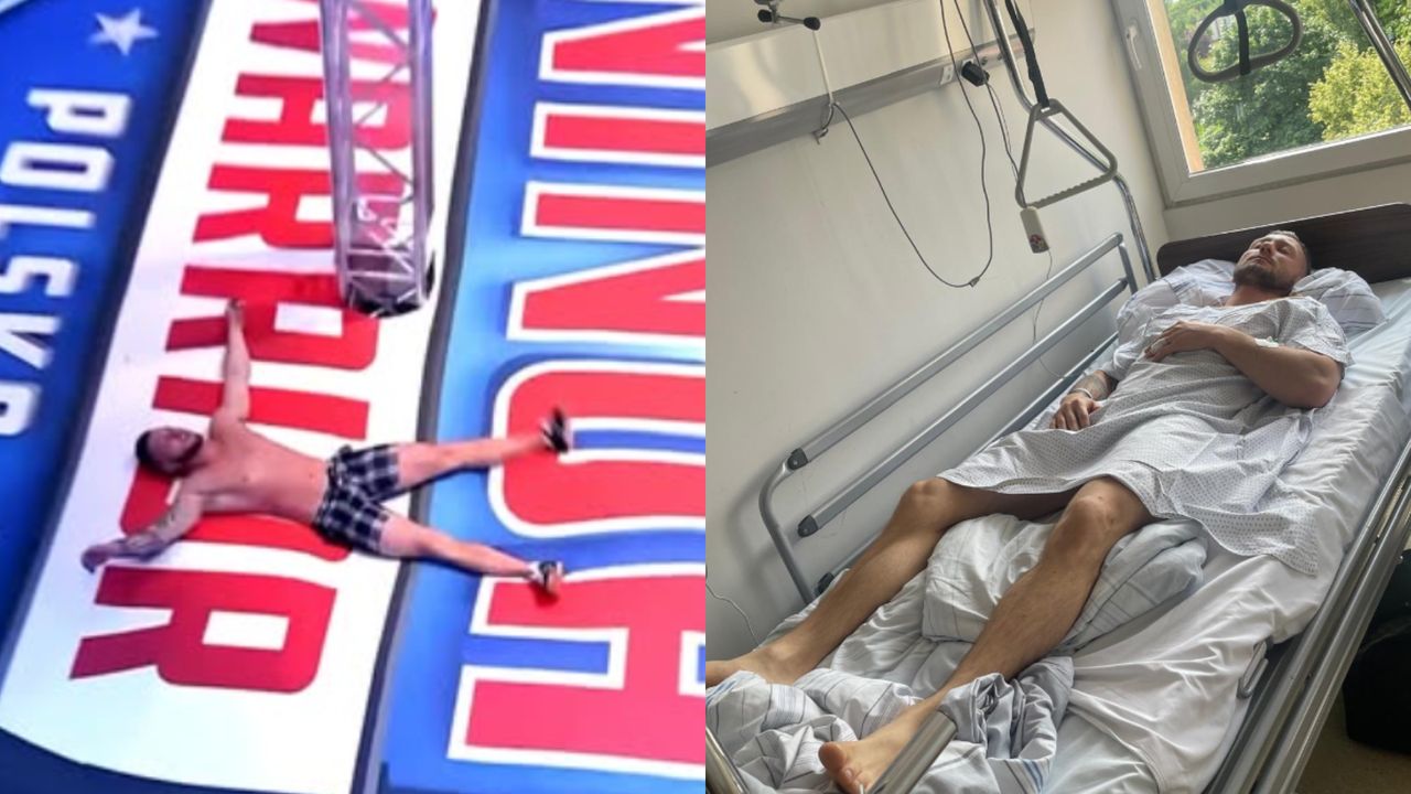 Żona z córką dopingowały go w "Ninja vs Ninja". W kolejnym odcinku ZŁAMAŁ kręgosłup