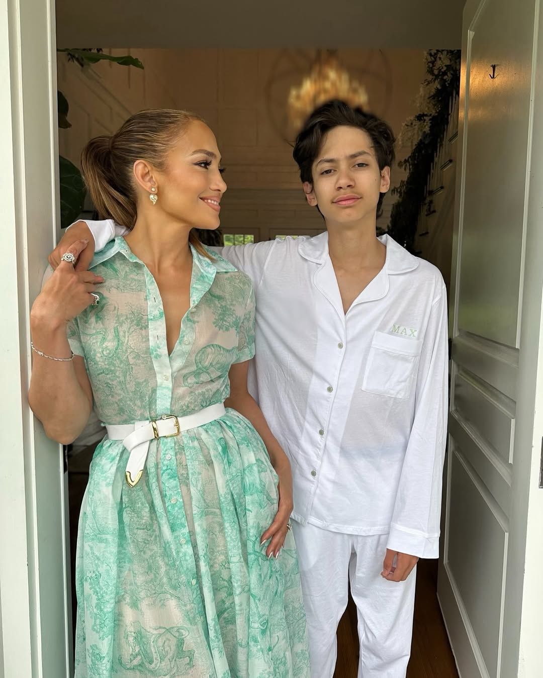 Jennifer Lopez z synem w 2024 roku