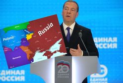 Nie przestaje bulwersować. Dmitrij Miedwiediew z nową mapą świata