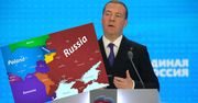 Nie przestaje bulwersować. Dmitrij Miedwiediew z nową mapą świata