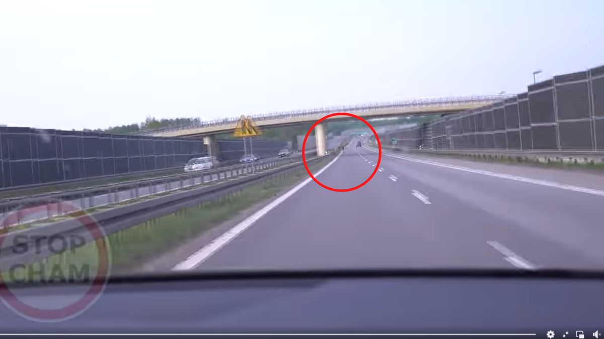 Szokujący widok na S8. 