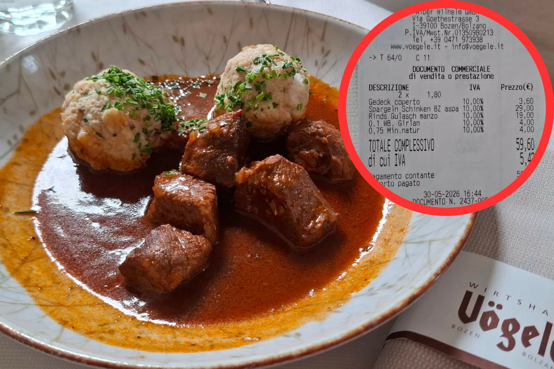 Odwiedziłam restaurację we Włoszech z polecenia Makłowicza. Zamiast makaronu i pizzy dostałam gulasz i knedle