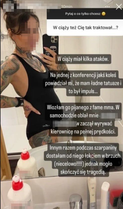 Kobieta Marcina Wrzoska oskarża go o stosowanie wobec niej PRZEMOCY, gdy była w CIĄŻY! Zawodnik Fame MMA już zabrał głos: "To trudna sytuacja"