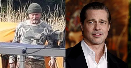 Odmieniony Brad Pitt sfotografowany na planie nowego filmu. Dobrze mu z gęstą brodą?