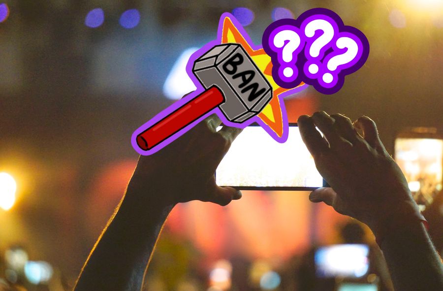 Czy zakazy używania telefonów na koncertach są w porządku?