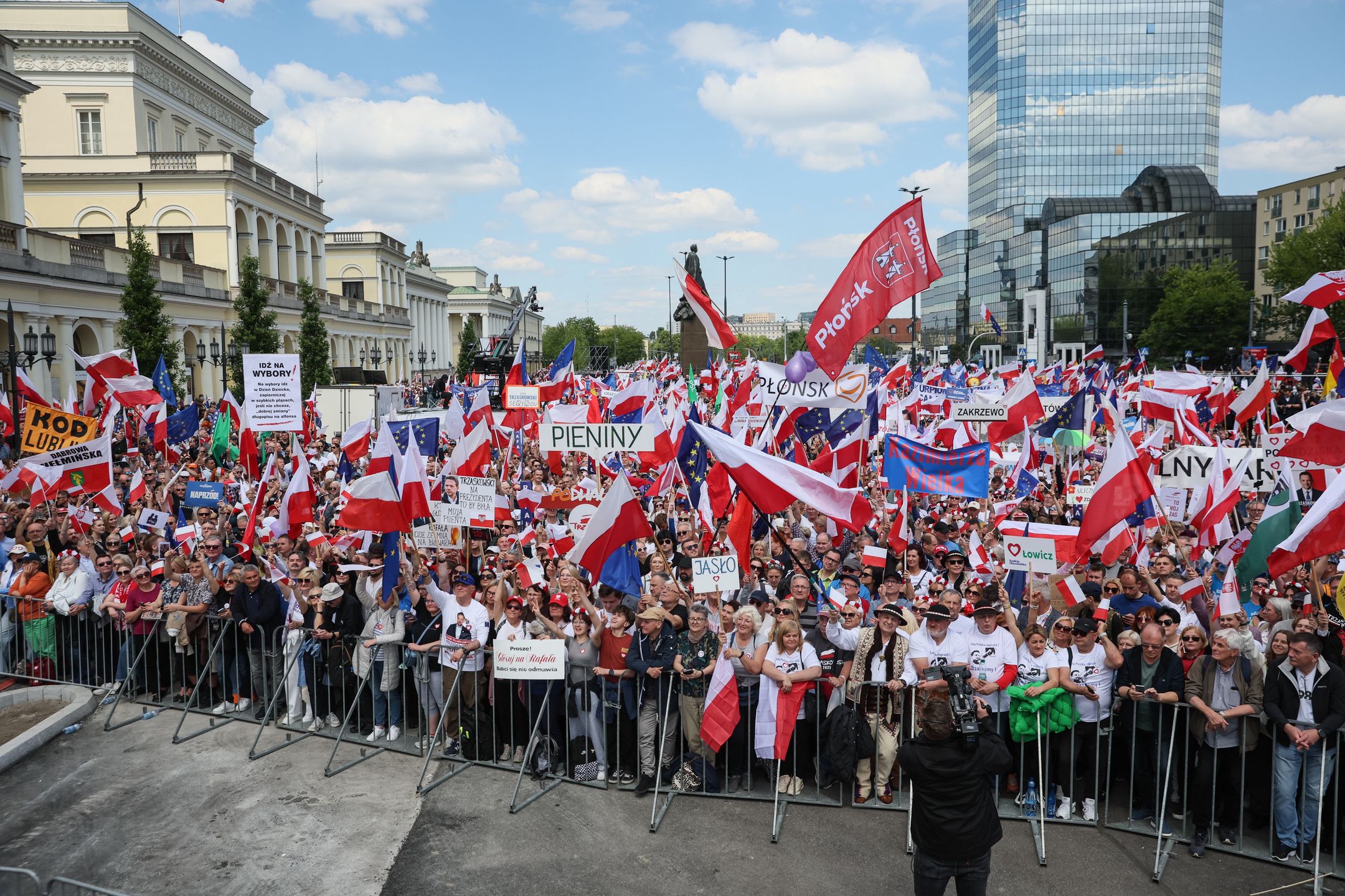 Uczestnicy Wielkiego Marszu Patriotów