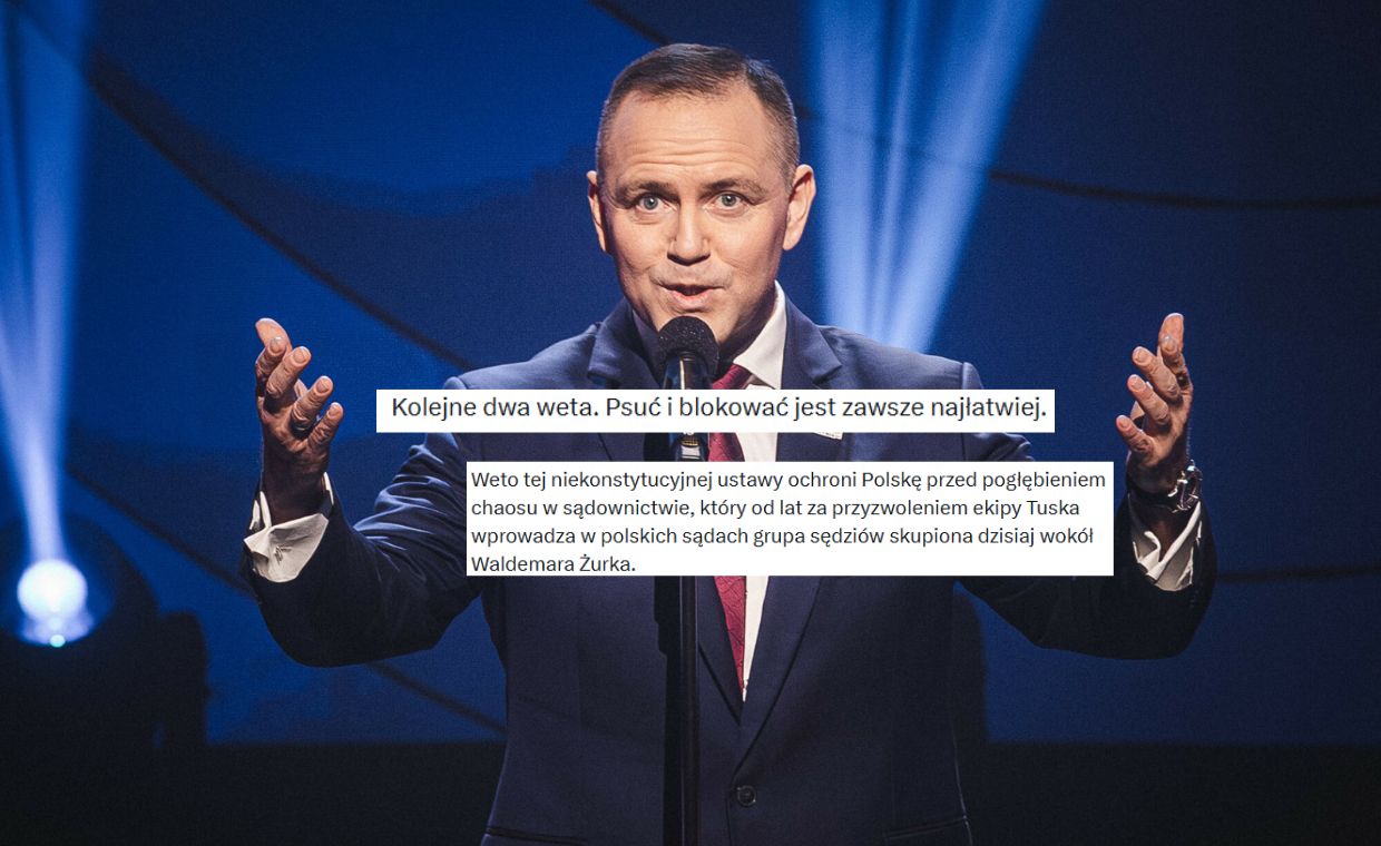 Nawrocki wetuje nowelizację KRS. Lawina komentarzy ruszyła