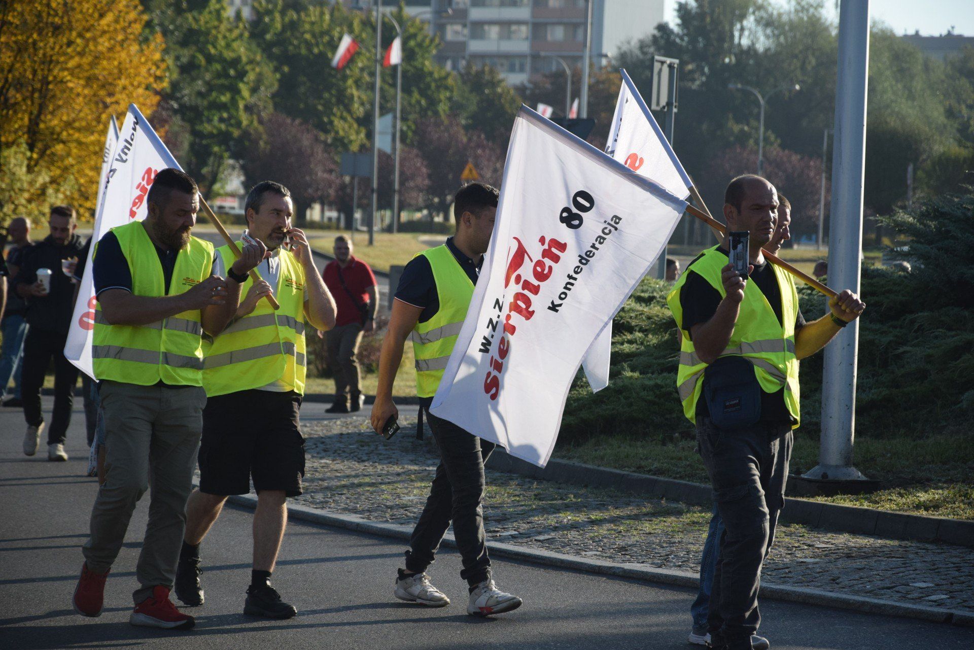 Protest WZZ &#34;Sierpień 80&#34; w Jastrzębiu