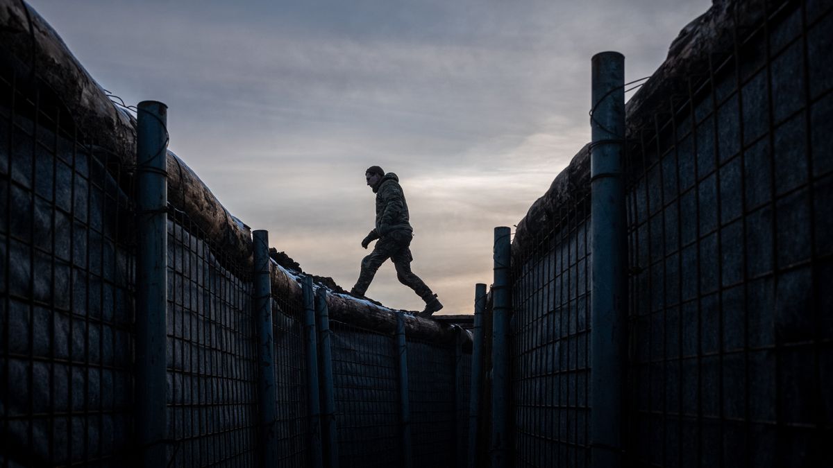 BOROVA, UKRAINE - FEBRUARY 12: Drone operators of 3rd Assault Brigade are seen working at positions near the frontline in the direction of Borova,  rural settlement in Izium Raion, Kharkiv Oblast, Ukraine on February 12, 2025. (Photo by Wolfgang Schwan/Anadolu via Getty Images)