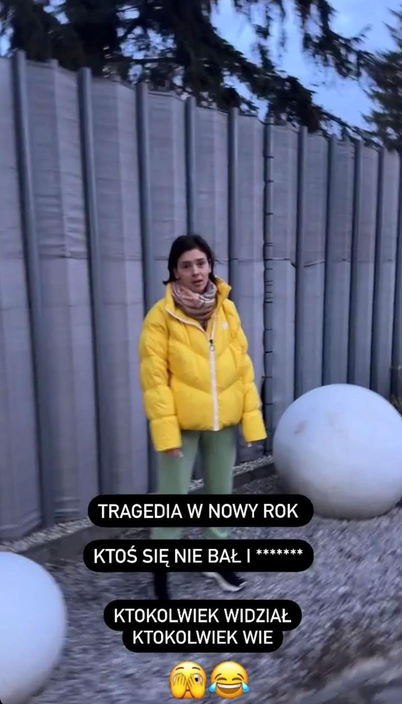 Klaudia Halejcio okradziona w Nowy Rok