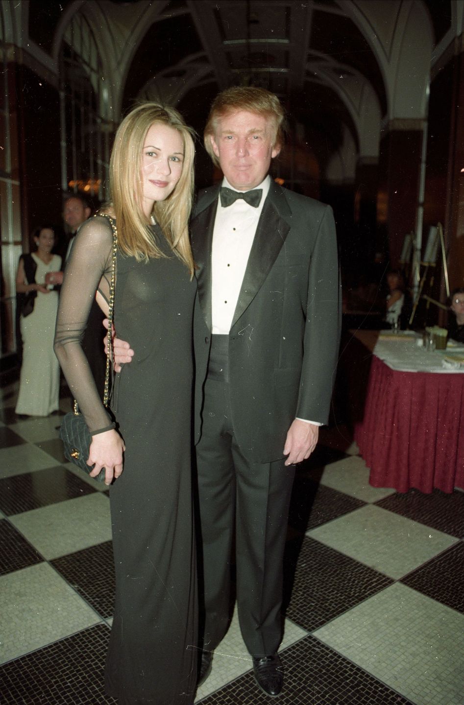 Donald Trump i Celina Midelfart, kwiecień 1998 