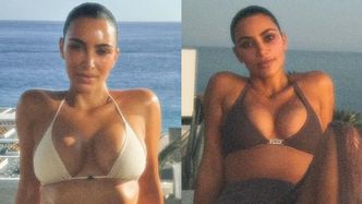 Kim Kardashian relacjonuje luksusowe wakacje całą serią zdjęć w skąpym bikini