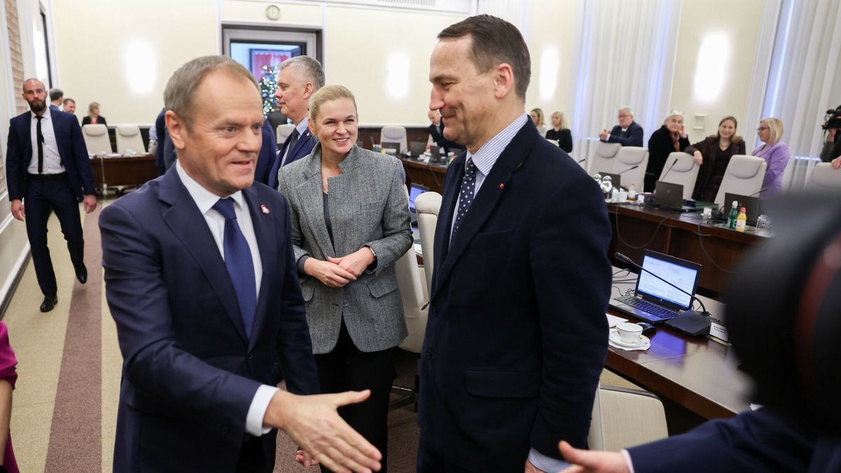 Donald Tusk i Radosław Sikorski
