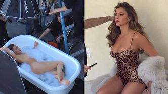 52-letnia Sofia Vergara niczym Afrodyta wyłania się NAGO z piany. Fani zgodni: "BOGINI"